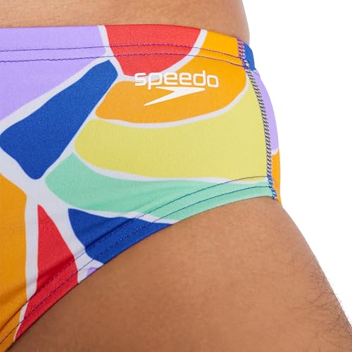 Speedo Mens Pride Printed One Brief Swim Bottoms - Bright Blue, Size - 36 by Speedo - Used condition - Image 2