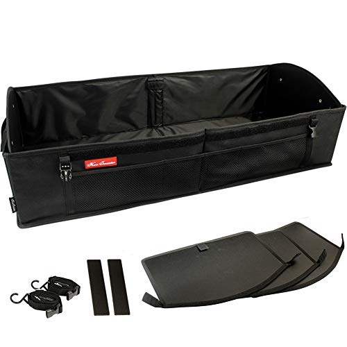 Zormy Trunk Organizer For Suv Car, Truck, Auto, Minivan - 4 Adjustable Compartments Foldable Portable Trunk Organizer, Heavy Duty Durable Car Organizer, Removable Flexible Cargo Storage Bag #TOP3