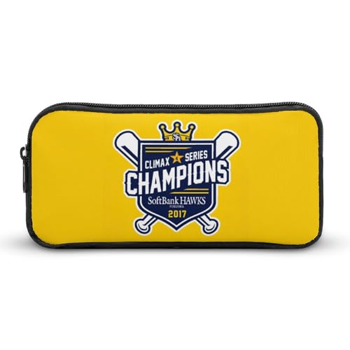 福岡ソフトバンクホークス文具ケース ペンケース 収納グッズ 筆箱 ペンバッグ 筆入れ 多機能 学用品収納 大容量軽量 伸縮性が良く、繰り返し使用可能 傷防止 防汚 掃除が簡単 いろいろな文房具を収納 オフィス小物 コスメバッグとして 男女兼用 携帯便利