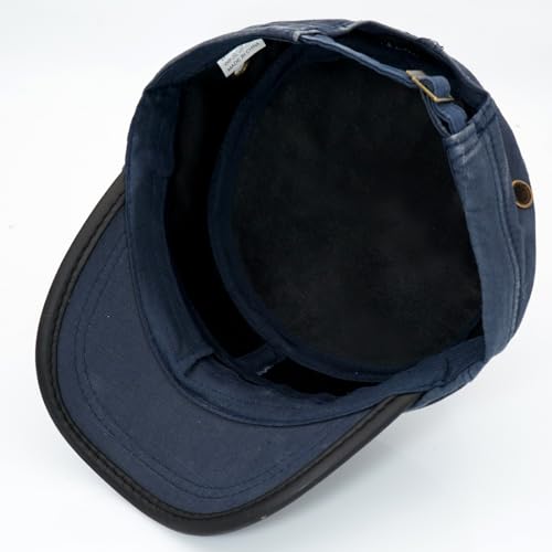 Image of Cadet Army Hat 2 Pieces Flat Top Cap Unisex Military Hat for Women Men