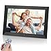 Vicloon Cadre Photo Numérique 10,1 Pouces avec Télécommande, 32 Go Stockage, Cadre Photo Électronique, Écran HD 1280x800 IPS, Support Lecteur Photo/Vidéo/Calendrier/Alarme, Rotation Automatique