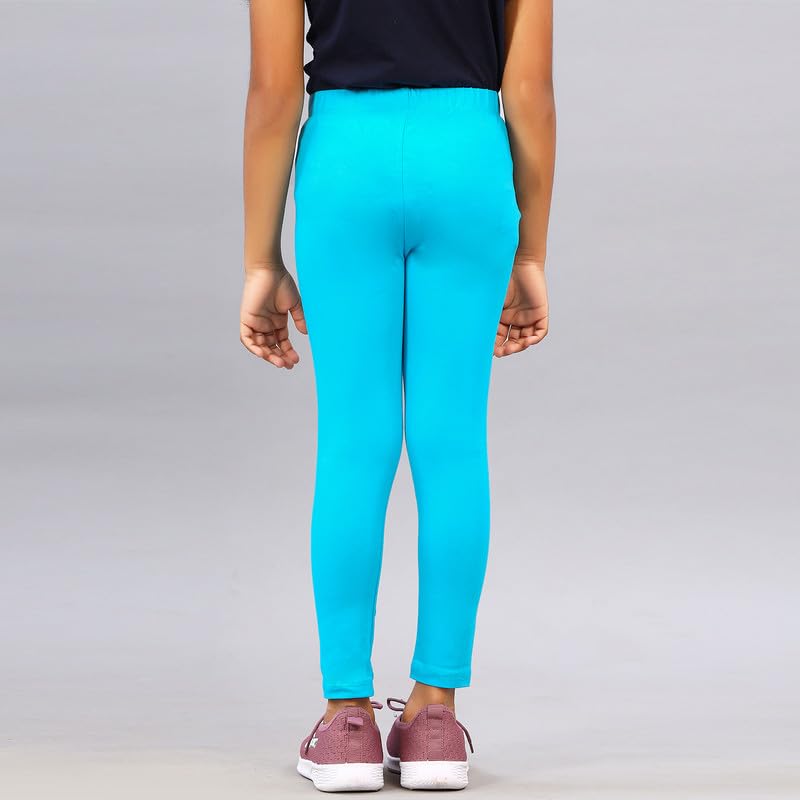 Image of ZION Leggings for Girls - Cotton Regular Fit Ankle Length | Soft & Comfortable | Perfect for Every Occasion - School, Play & Beyond | Multiple Sizes & Colors