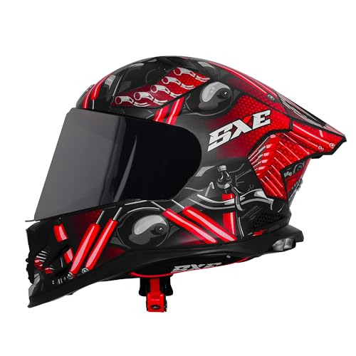 Image of Steelbird SBH-61 SXE X2 Pinlock ISI and Dot Certified Full Face Helmet for Men and with Inner Silver Sunshield