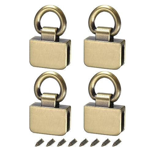 Connecteur de sac en métal uxcell avec boucle de suspension rectangulaire et anneau