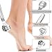 PLMMOUT 56 Pcs Callus Shaver Set,1 Stainless Steel Foot Razor with 50 Replacement Slices Blades,1 Foot File Head Foot Care Tools,4 Purple Foot Scrubbing Stones,Foot Shaver Callus Remover for Hand Feet