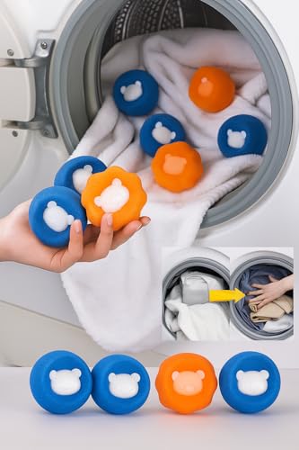 Kit 4 Esponjas Tira Pelos para Máquina de Lavar – Remove Pelos, Fiapos e Bolas de Roupas – Reutilizá