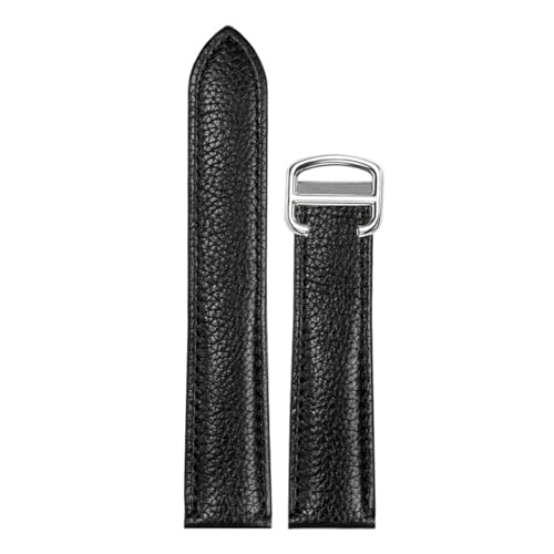 Bracelet de montre en cuir grainé compatible Tank Must London vachette 17 20 22 23 25 mm