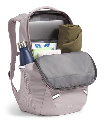 Image of THE NORTH FACE Women's Vault Everyday Laptop Backpack - PFAS Free, Moonstone Grey Dark Heather /Moonstone Grey, One Size