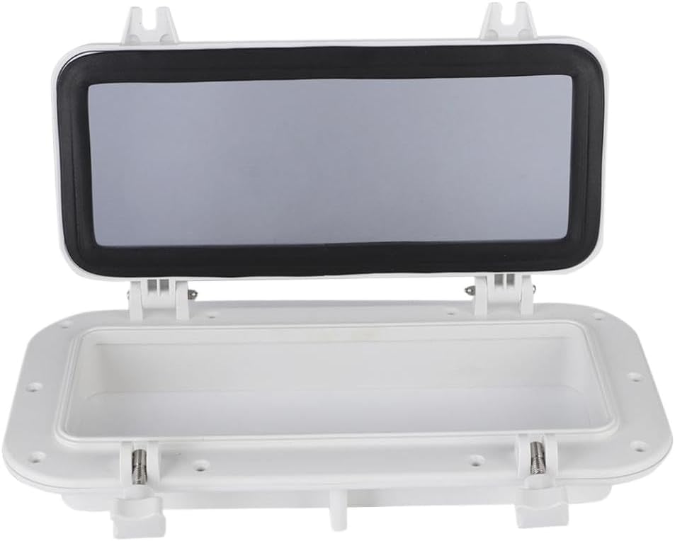 400x200 Rectangular Porthole Anti Ultraviolet Portlight Window Port Hole Glass Compatible with Marine Boat Yacht