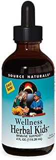 Source Naturals Wellness Herbal Kids Liquid Immune Defense Supplement & Immunity Booster
