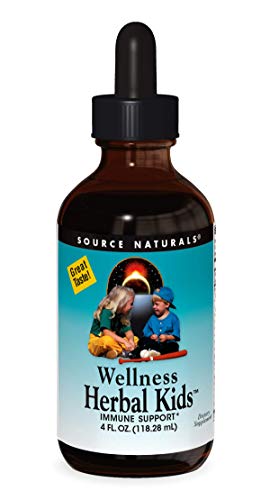 Source Naturals Wellness Herbal Kids Liquid Immune Defense Supplement & Immunity Booster
