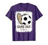 Bleached Soccer Game Day Vibes Soccer Mom Game Day Season T-Shirt