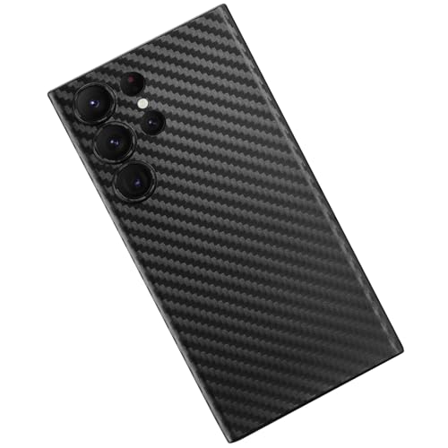 Coque ultra fine Samsung S25 en fibre de carbone luxe avec protection photo