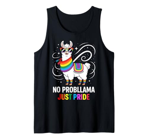 Llama Funny LGBTQIA+ del Mes del Orgullo LGBT Camiseta sin Mangas