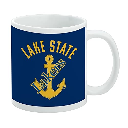 Lake Superior State University Lakers Ceramic Coffee Mug Gift, 11oz, White