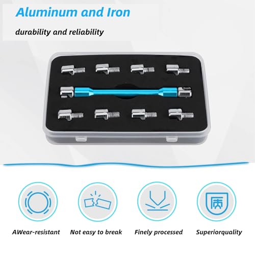 Image of Motorcycle Spoke Wrench Set 10 Piece Dirt Bike Spoke Wrench Tool Kit with Storage Box (for XR CRF KLX TTR 50 70 110 250) dirt bike spoke wrench spoke wrench Attrezzi