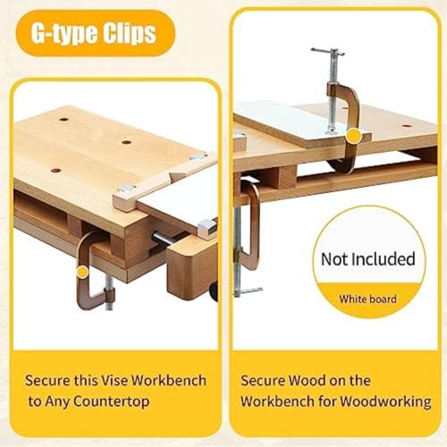 Fixation G-Clamp avec 4 arrêts de limites pour bois dur - 8