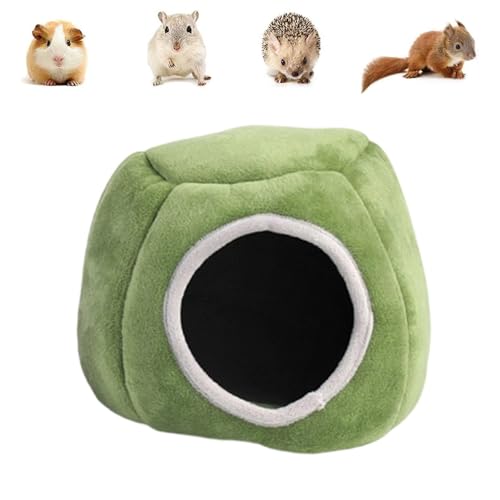 Guinea Pig Hideout, Tree Stump Design Pet Tent, Cosy Guinea Pig Bed for Small Animals, Semi-Closed Accessories, Warm Pet Cave for Rabbits Hamsters Chinchillas