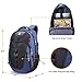 Swissdigital Design Vector Business Travel Laptop Backpack with Smart USB Charging Port Fits 15.6 inches laptops, Blue (SD-803)
