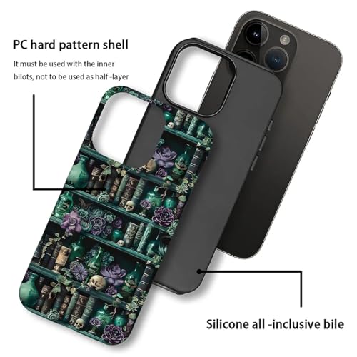 DAIZAG Compatible with iPhone 16 Pro Case,The Magician's Bookshelf 2 in 1 Heavy Duty Shockproof Rugged Hard PC+Soft Silicone Protective Cover by DAIZAG - Used condition - Image 2