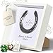 Hochzeitsgeschenk | Hufeisen im Bilderrahmen | Glückshufeisen mit Personalisierung | Personalisiertes Geschenk zur Hochzeit | Persönliches Geschenk Brautpaar | Geschenk Namen