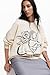 Desigual Women's Woman Knit Sweat Long Sleeve White