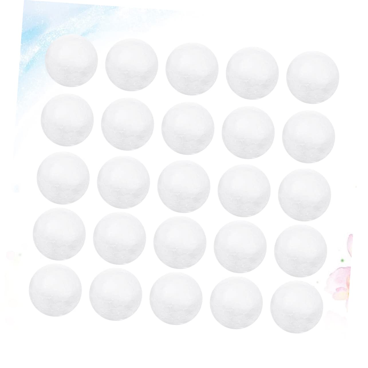 SEWACC 250pcs 2.5cm Foam Ball Decorations DIY Craft Material for Boys and Balls Models Ornaments Christmas Decor Educational Toy