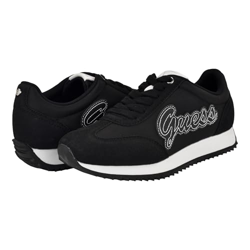 GUESS Women's Fierra Sneaker, Black/White Logo 001, 6.5 by GUESS - Used condition - Image 2