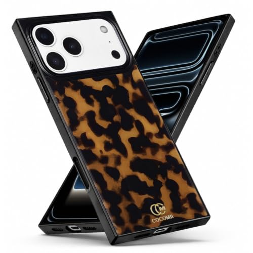 Image of COCOMII Rectangle for iPhone 18 Pro /17 Pro Case, Chestnut Tortoiseshell