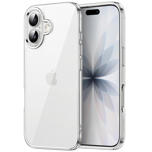 JETech Hülle für iPhone 17 6 3 Zoll Anti-Vergilbung Stoßfest Stoßfänger Handyhülle Anti-Kratzer Transparent Rückseite (Durchsichtig)