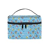 1.Esta bolsa de maquillaje y hecha de tela de sarga y cuero súper fibra, correa elástica interior con una bolsa de red en la cubierta.