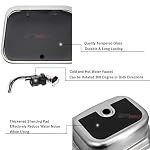MotorFansClub Single Bowl RV Hand Wash Rectangular Basin Sink with Lid Fit for RV Caravan Camper Kitchen Stainless Steel… - Image 4