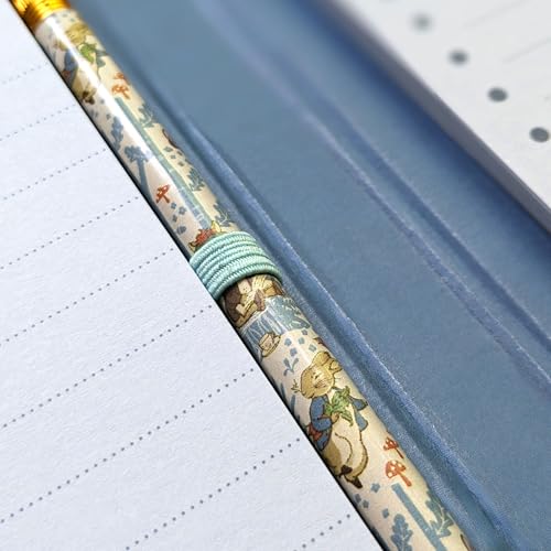 Robert Frederick Peter Rabbit Tall Notepad and List Set including Pencil - Forest Picnic Design, Blue - Image 4