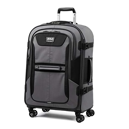 How long before unitrd international flight to check in luggage Expandable Travelpro Spinner Luggage, 26-Inch