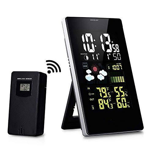 Wetterstation, Digitale drahtlose Wettervorhersagestation Indoor Outdoor Thermometer Hygrometer