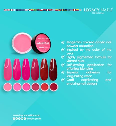 Legacy Nails Professional Kit Polvo Acrílico 6 Colores miniatura 5