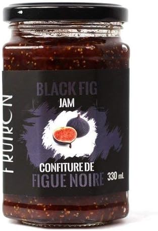 Fruiron All-Natural Black Fig Jam, 330g (11.64oz) | Imported from France, Made From Real Black Figs, No Artificial Flavours or Colouring