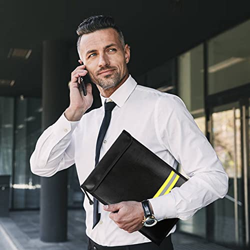 FunOwlet Bolsa para Documentos de Dinheiro À Prova de Fogo À Prova D'Água - Bolsas com Zíper Atuali