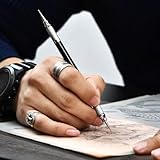 citian Dual Tipped Leather Craft Stylus with 8 Replaceable Ballpoint Heads (0.6-3mm), for Embossing, Carving & Modeling, Spoon & Pen Ends