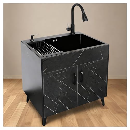 �X�e�����X�X�`�[���V���N �V���O���{�E���f�U�C�� �\�[�v�f�B�X�y���T�[�t�� �n�C�|�W�V�����z�[���L�b�`���V���N �������ݎ��o�X�P�b�g�t�� X-Flow H78cm (30.7�C���`) �����o���@�\�t�� (�u���b�N�A26.8x17.7x30.7)