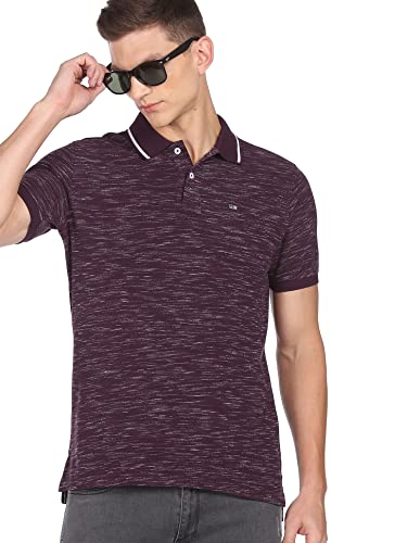 Image of Arrow Men's Cotton Solid Regular Fit Polo Shirt