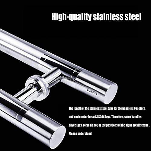 Poignée push-pull en acier inoxydable pour porte en verre H - 4