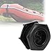 Single Matte Black PVC Drain Valve Long Service Life Easy to Use Plastic Drain Valve for Inflatable Boats Fishing Boat Kayak Accessory