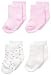 Petit Lem Baby-Girls Newborn 4 Pack Socks