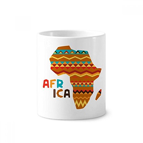 Tasse blanche Afrique Carte Fantaisie, une idée cadeau originale en céramique de 12 oz