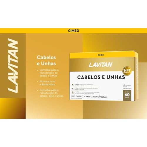Kit 4 Multivitamínico Lavitan Cabelos E Unhas Com 60 Cáps