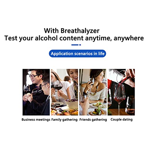 OGIFOAHC Breathalyzer,Professional Breathalyzer to Tester with 5 Mouthpieces, Portable Breathalyzer Alcohol Tester for Drivers Or Home Use. with LCD Display - Thumbnail 7