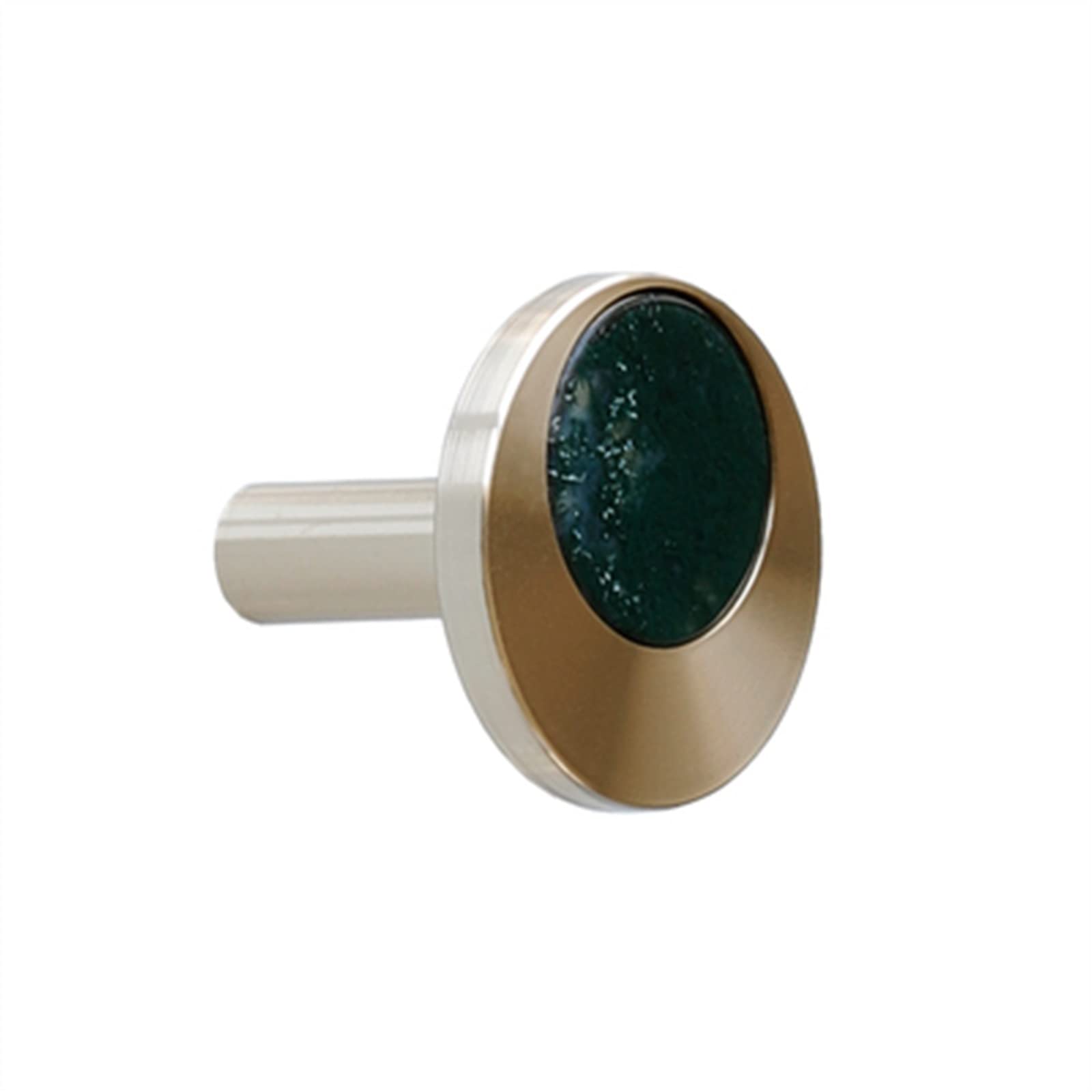 Bouton laiton massif et pierre naturelle pour bouton tiroir et placard