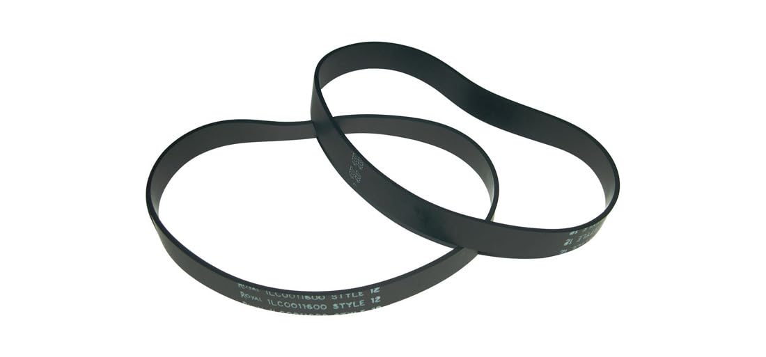 Dirt Devil Style 12 Vacuum Belt, Pack of 2, Black, Part # 3910355001, Belt Replacement for Use in Dirt Devil Vacuum Cleaner Models