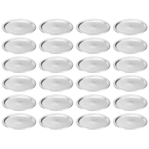 sourcing map 24pcs Wide Mouth Mason Jar Lids Cover